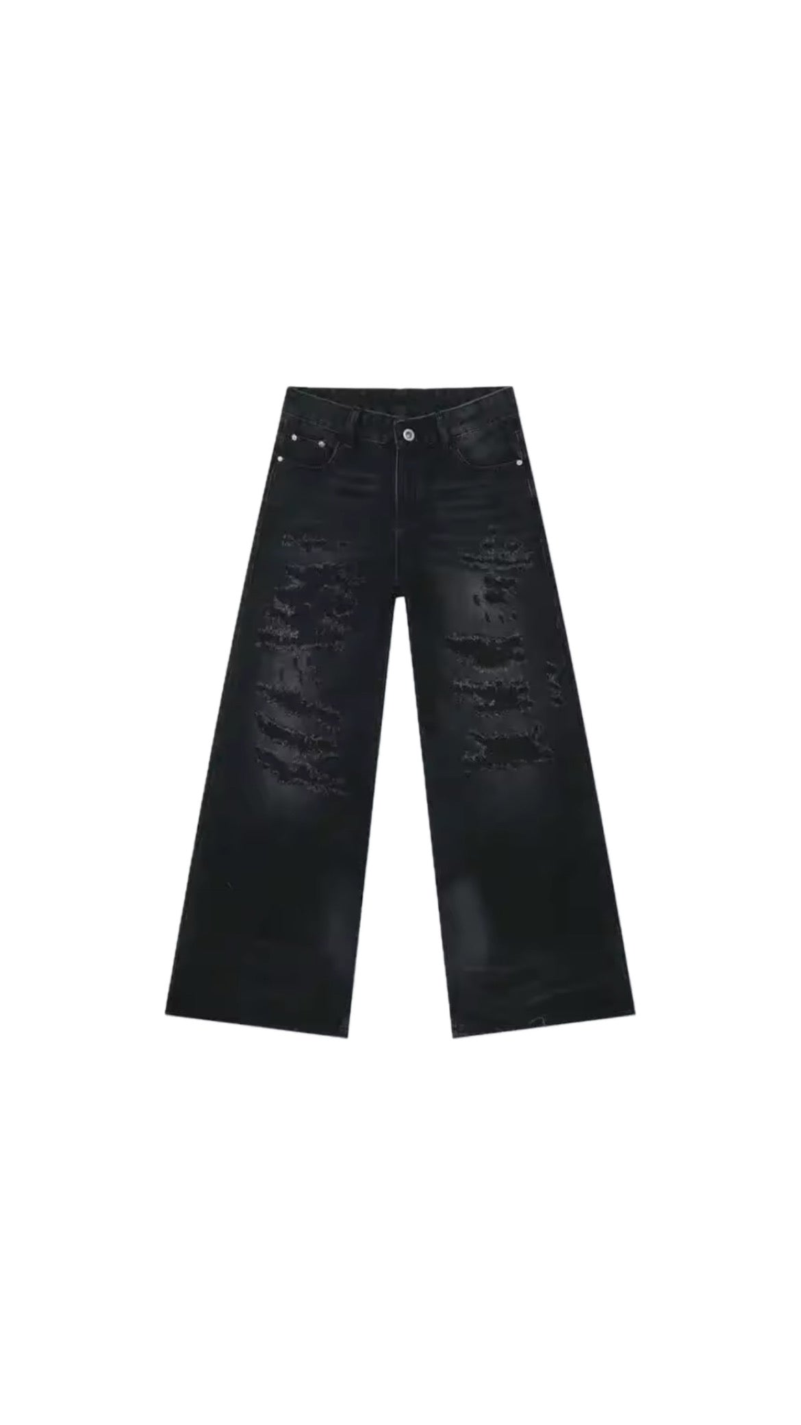 Jeans baggy stretch/black