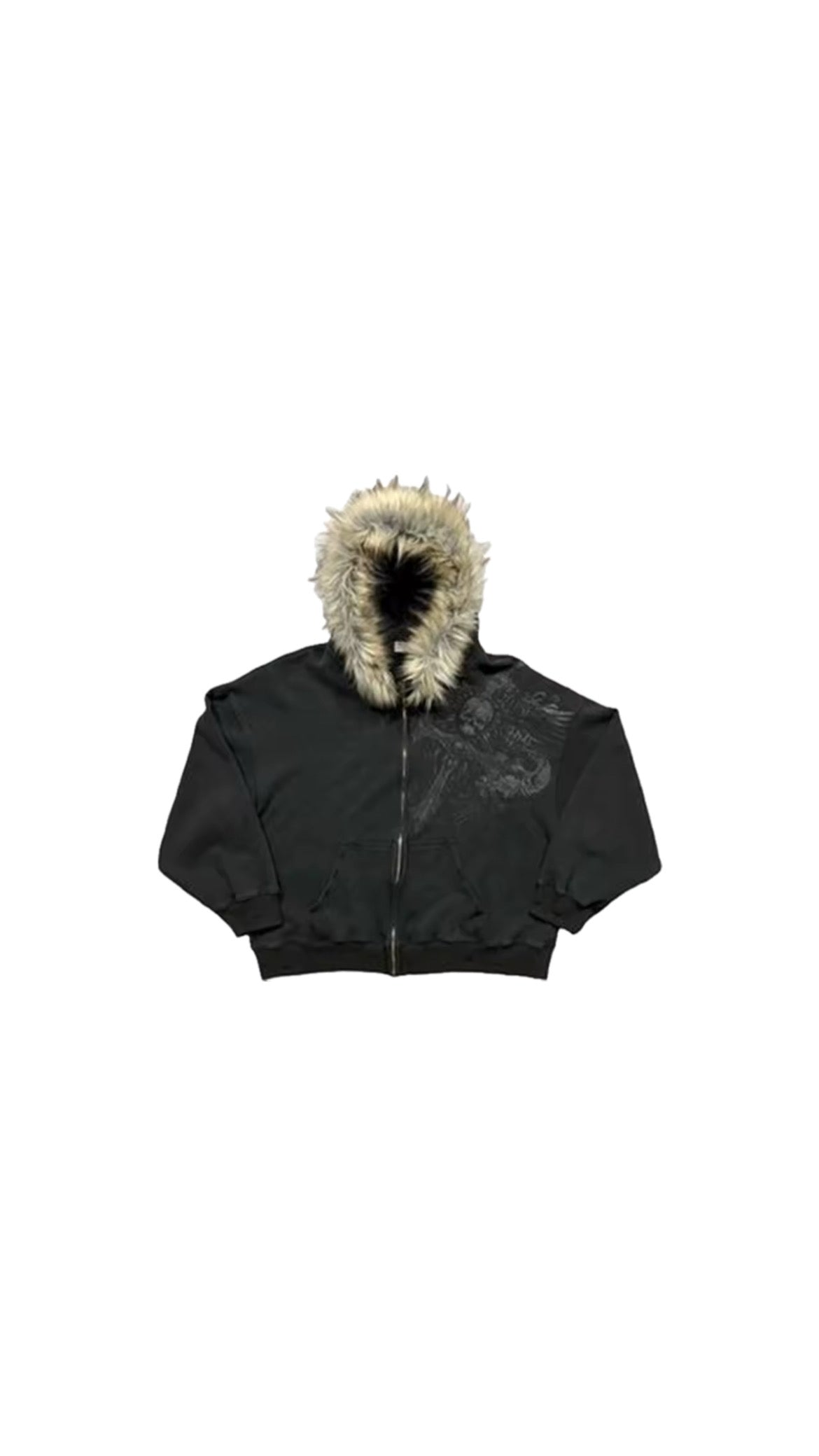 Wolf hoodie black